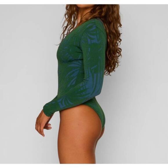 Seea Valentina Surf Suit in Jardim Beach Swimsuit Blue Green Women's Sz M B25 - Picture 3 of 10